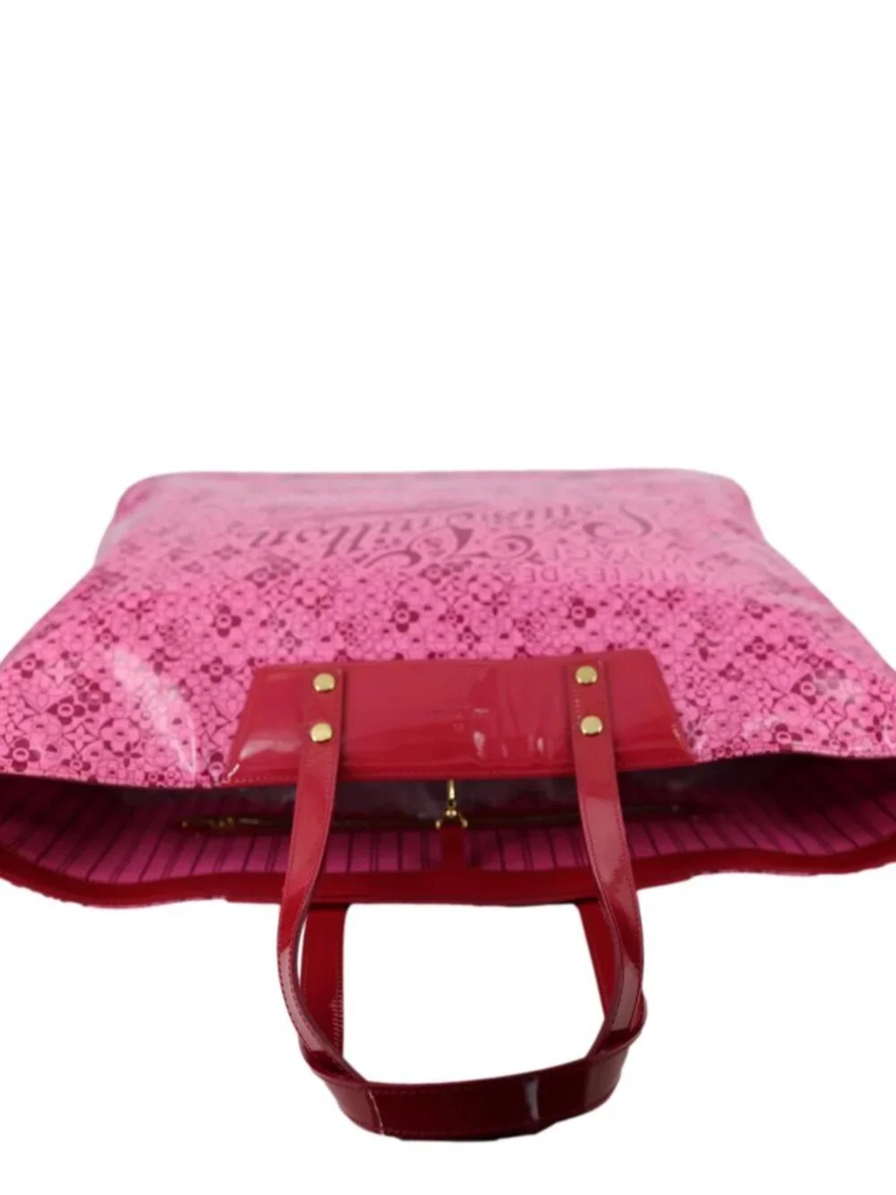 Louis Vuitton  Cosmic Blossom GM Shiny Leather Tote Bag Pink
